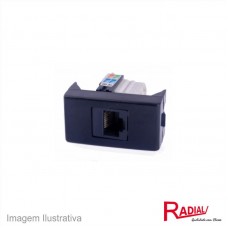 46054 - RADIAL P.NEGRA MOD.1REDE RJ45 PT 1406003
