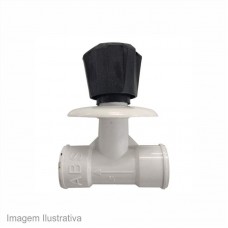 19636 - REGISTRO PVC 3/4 LISO  PAULINA MARROM