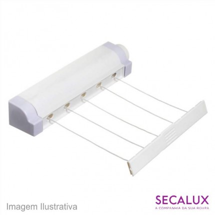 VARAL DE PAREDE SECALUX AUT.5CORDA 20.5M