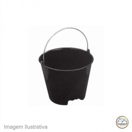 BALDE P/CONCR.12L PVC METAS.ALC.ALUM.EMB