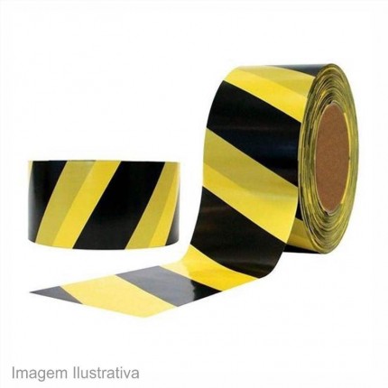 FITA ZEBRADA PT/AM 7CMX200M ECOCONVERT