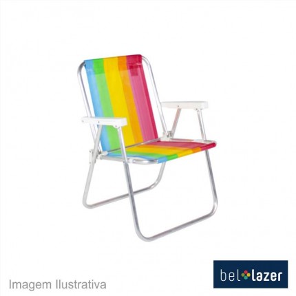 CADEIRA PRAIA BEL ALUMIN.ALTA 25500/7255