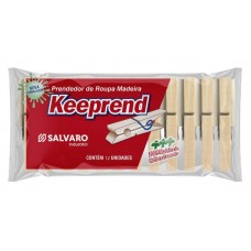 19004 - PRENDEDOR MADEIRA C/12 KEEPREND(SALVARO)