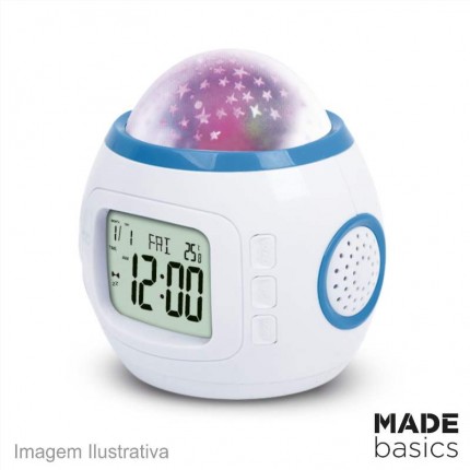 RELOGIO DESPERTAD.MADEBASIC.RD-1 LUZ/MUS