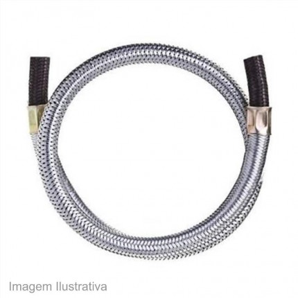 MANGUEIRA P/GAS MALH.ACO COLI.PONT.1,20M
