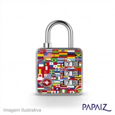 46643 - CADEADO PAPAIZ TSA C/SEGREDO(NACOES)7108
