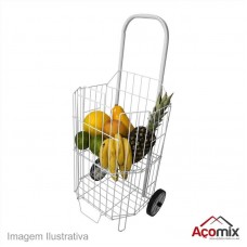 46652 - CARRINHO DE FEIRA ACO MIX BR C/ROD.