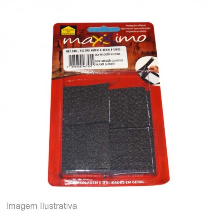 FELTRO ADESIVO MAXXIMO QD.40X40 C/08 PT