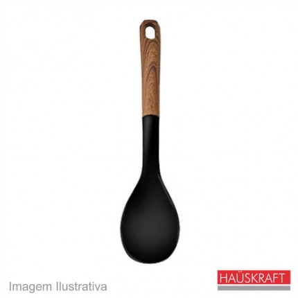 COLHER DE ARROZ HAUSK.NYLON 31CM MAD.013