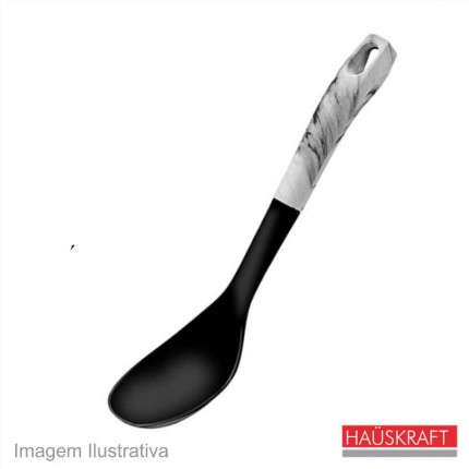 COLHER DE ARROZ HAUSK.NYLON 31CM MAR.008