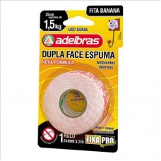 24044 - FITA DUPLA FACE(ESP)24MMX02M ADELBRAS
