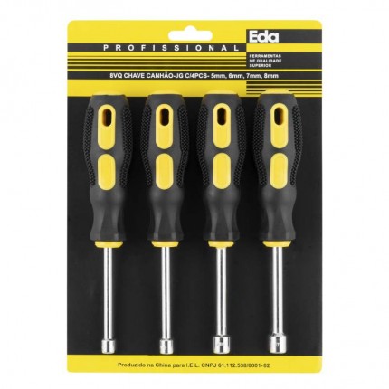 CHAVE CANHAO KIT C/04PC EDA 8VQ