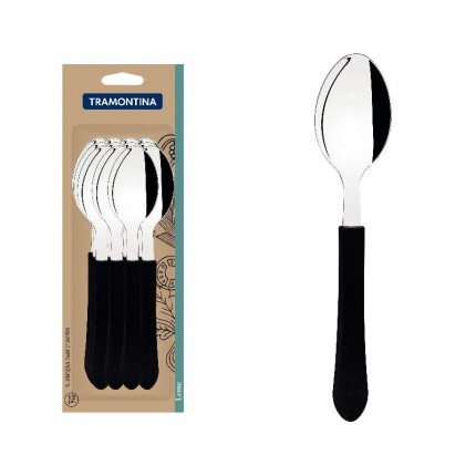 COLHER TRAMONTINA PT C/12 MESA 183/900