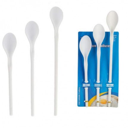 KIT C/03 COLHERES PVC WESTERN CR-3