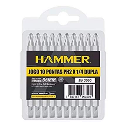 JOGO C/10 PONT.PARAF.HAM.65 JB3000(PH/FD