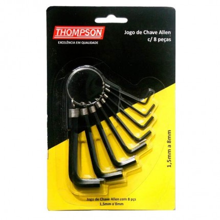 JOGO CHAVE ALLEN THOMPSON 08PC 2989/400
