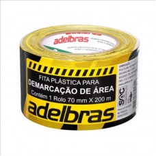 40476 - FITA ZEBRADA PT/AM 70MMX100M ADELBRAS