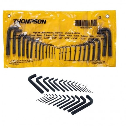 JOGO CHAVE ALLEN THOMPSON 25PC 105