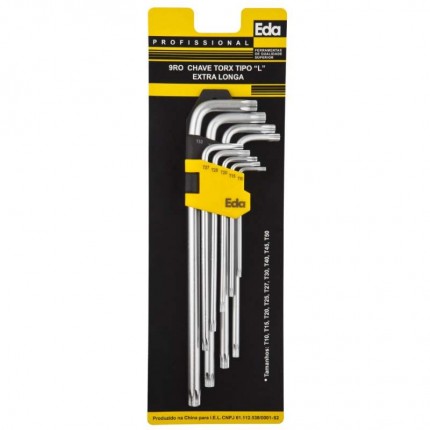 JOGO CHAVE TORX EDA LONGA 09PC 9RO