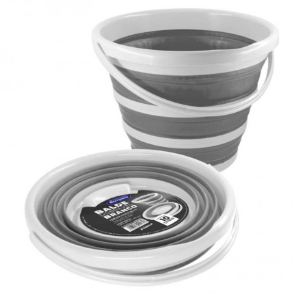 BALDE DOBRAVEL 10L BOMPACK BRANCO C/ALCA