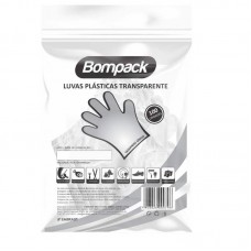 45453 - LUVA DESCAR.BOMPACK PLAST.TRANSP.C/100UN