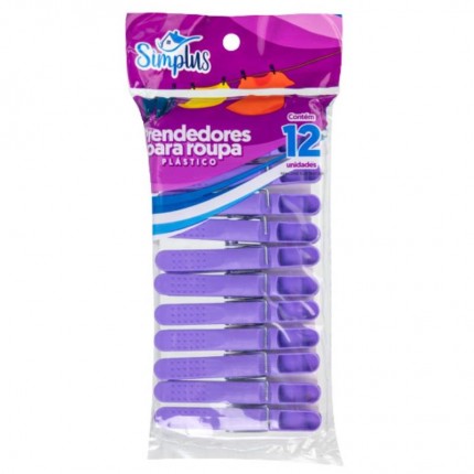 PRENDEDOR PVC BOMPACK/SIMPLUS COLOR C/12