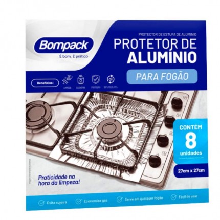 PROTETOR ALUM.P/FOGAO BOMPACK 27X27 C/08