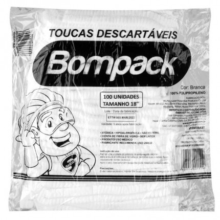 TOUCA DESCARTAVEL BOMPACK BR C/100