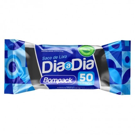 SACO P/LIXO DIA 63X80CM 050L PT C/10 BOM
