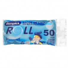49687 - SACO P/LIXO ROLL 63X80CM 050L AZ C/40