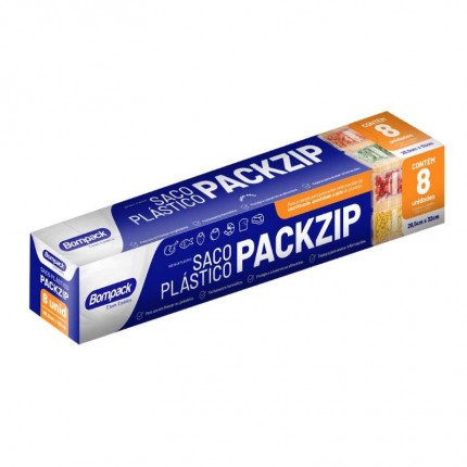 SACO PACKZIP BOMPACK INC.26,5X32CM C/08