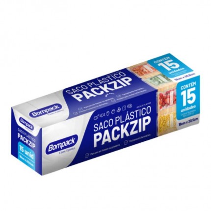 SACO PACKZIP BOMPACK INC.18X20,5CM C/15
