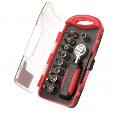 37804 - KIT SOQU/BITS 19PC C/CATR.1/4 EDA 9JG