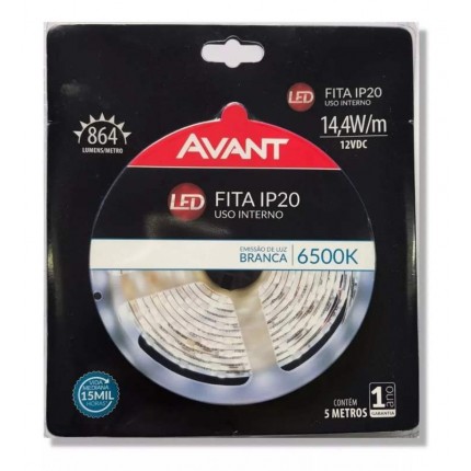 FITA LED 05M 14,4W 6500K C/DRIV.12V AVAN