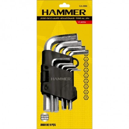 JOGO CHAVE ALLEN HAMMER 09PC CA2000 CURT