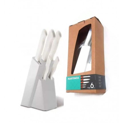 CONJ.FACAS 06PC(CEPO PVC)BR 60507/6 MART