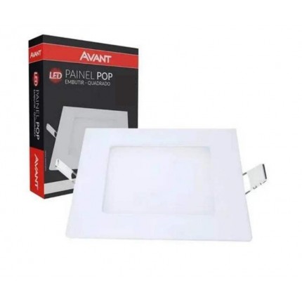 PAINEL LED AVANT(ALUM)12W EMB.QD.BR 6500
