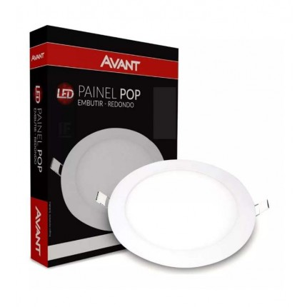 PAINEL LED AVANT(ALUM)06W EMB.RD.BR 6500