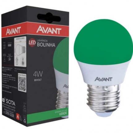 LAMPADA BOLINHA LED AVANT 4W VD