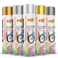 48211 - SPRAY MUNDIAL PR.METALIC.400ML/240G PRAT