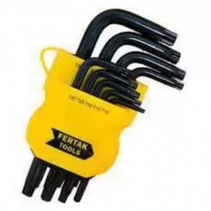 JOGO CHAVE TORX FERTAK 9PC CR.V.2409 CUR