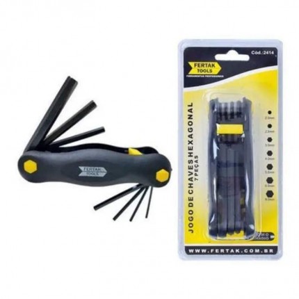 JOGO CHAVE ALLEN FERT.7PC CR.V2414 CANIV