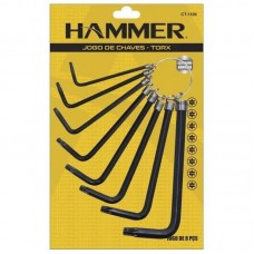 48484 - JOGO CHAVE TORX 08PC HAMMER C/F CT1100