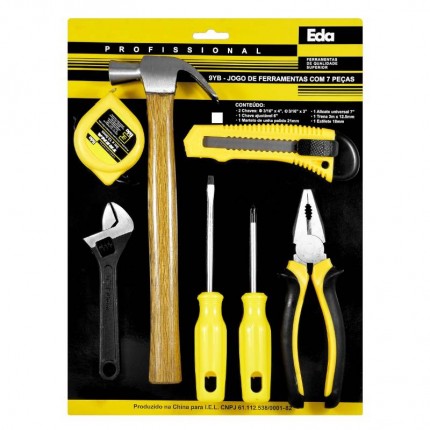 JOGO DE FERRAM.EDA 07PC 9YB (CART)