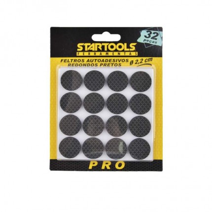 FELTRO ADESIVO STARTOOL.RD.2,2CM C/32 PT