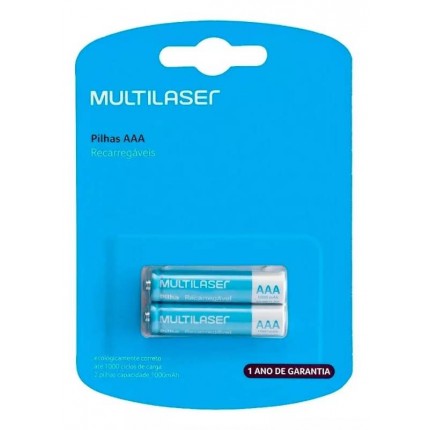 PILHA RECAR.MULTILAS.AAA C/02 CB051(PALI