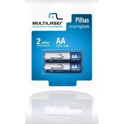 PILHA RECAR.MULTILAS.AA C/02 CB053(PQ)