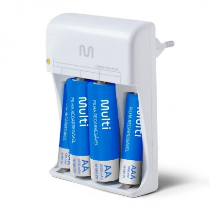 CARREGADOR PILHAS MULTIL.C/4PILH.CB045