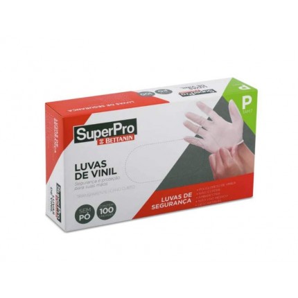 LUVA VINIL BETTANIN C/PO BR P C/100PC