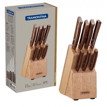 JOGO FACAS 08PC(CEPO MAD)TRAM.299/026